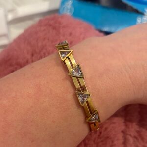 Elegant Gold Triangle Bracelet